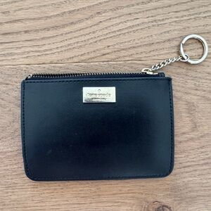 Kate Spade Black Leather Wallet with Gold Logo